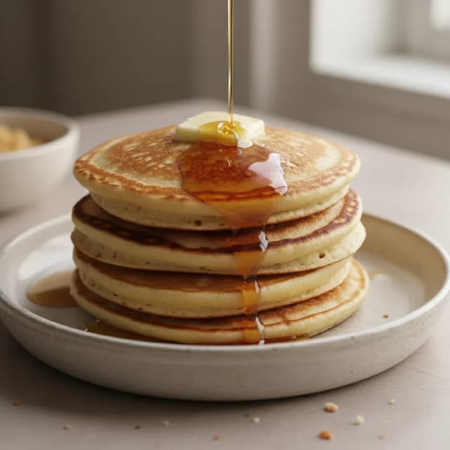 american breakfast pancakes