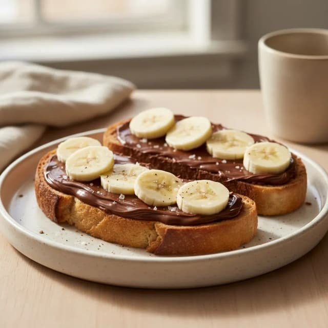 banana chocolate toast