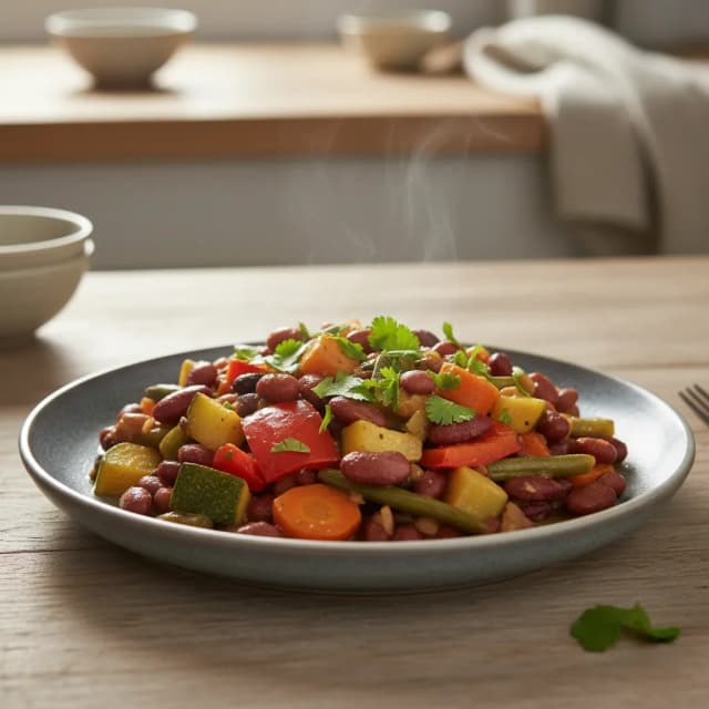 bean veggie skillet