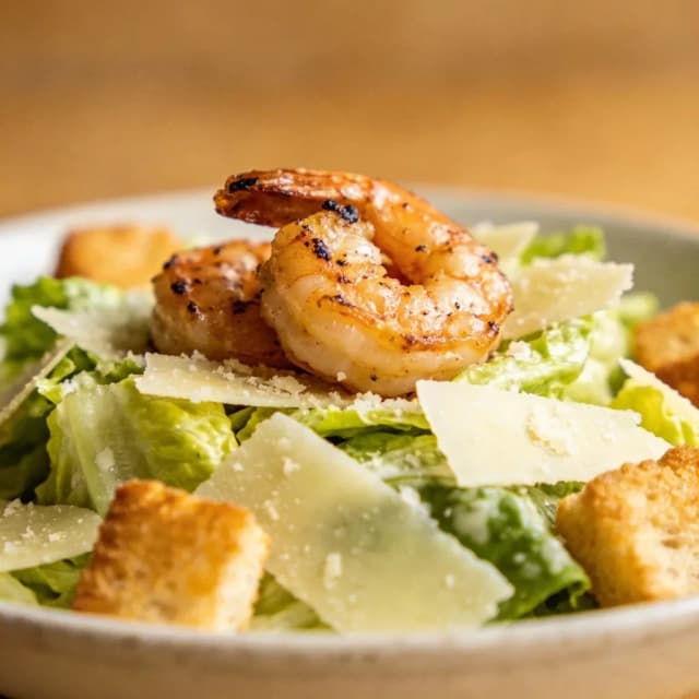caesar salad with shrimp