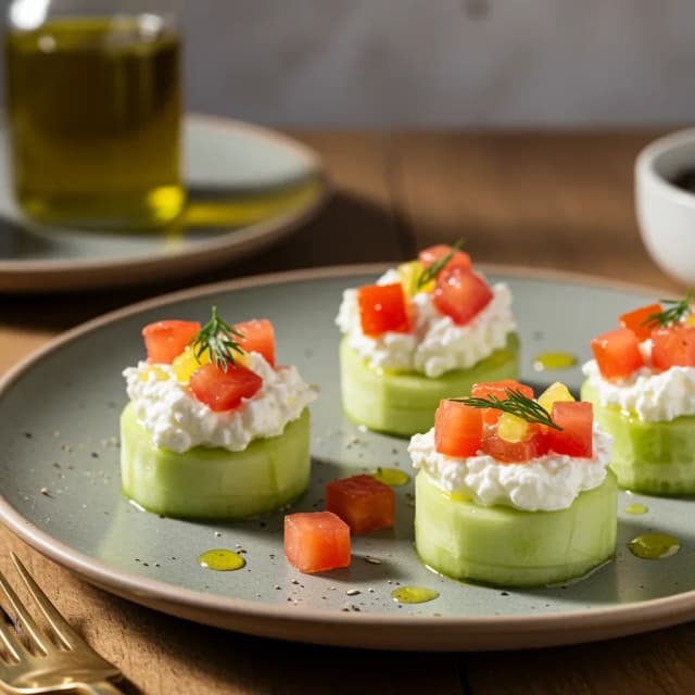 cucumber cottage cheese snack cups