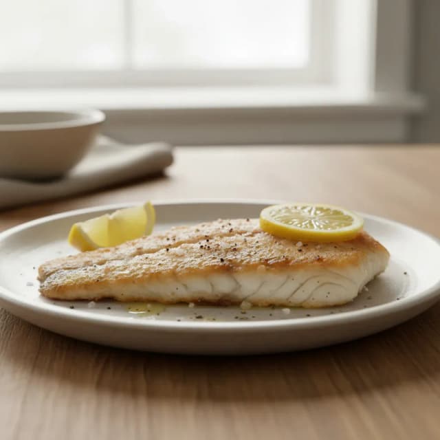 pan fried white fish