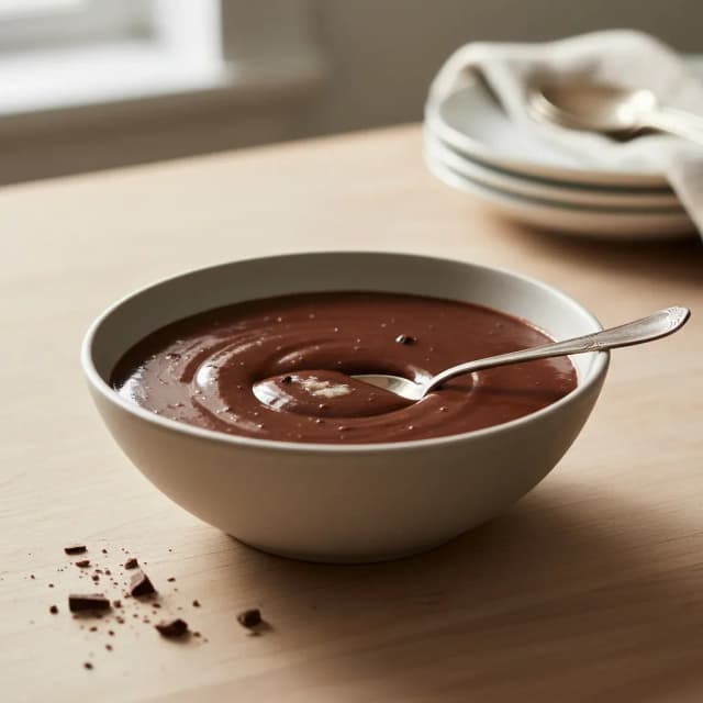simple chocolate milk pudding