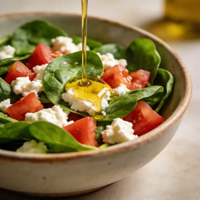 spinach tomato cottage cheese salad