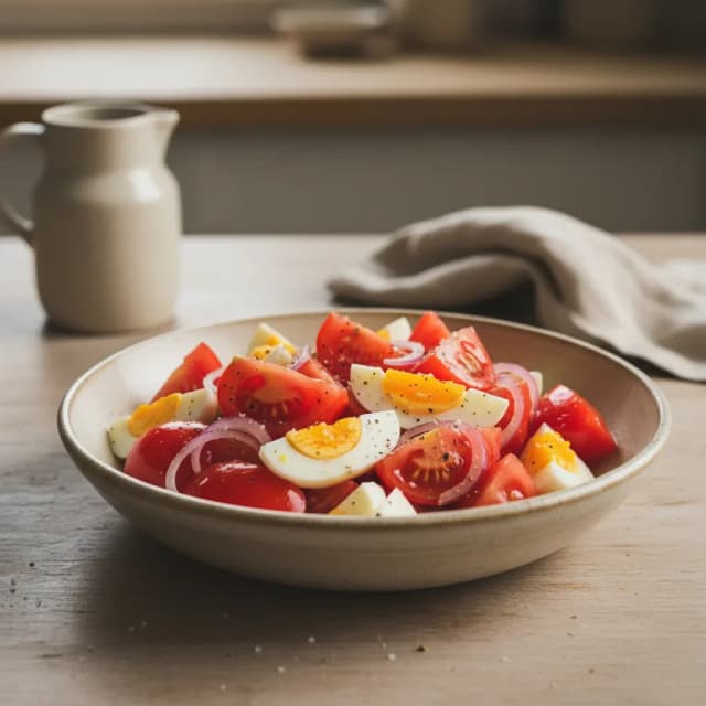 tomato and egg salad