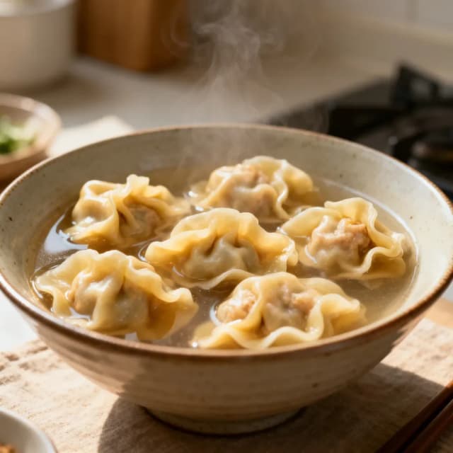 wontons boil