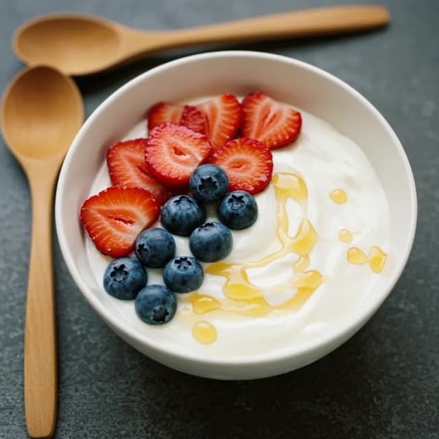 yogurt with fruit and honey